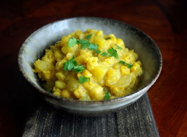 Image for Yellow split peas with cauliflower and yam