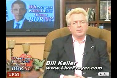 Image for Top Birther wants to build church to fight 