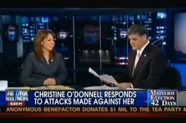 Image for Christine O'Donnell on Hannity: Who doesn't regret the '80s?
