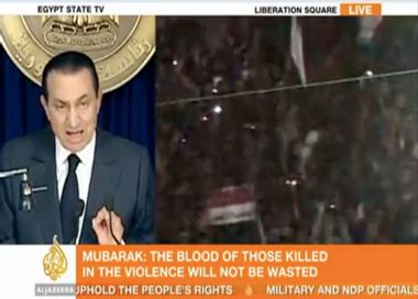 Image for ALERT: Hosni Mubarak will delegate some powers to VP but will not leave Egypt