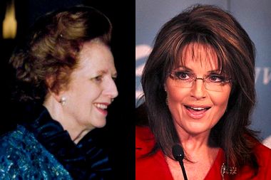 Image for Thatcher, Palin unlikely to get face time