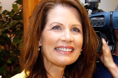 Image for Michele Bachmann the tax collector versus Ron Paul fans