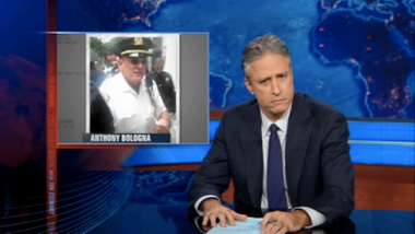 Image for Jon Stewart on the Wall Street pepper-spray attack