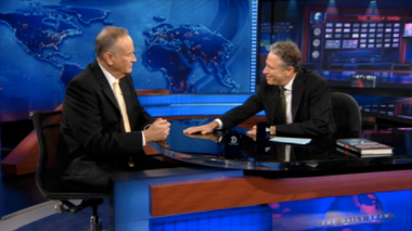 Image for Bill O’Reilly shows Jon Stewart some love: “Stewart actually thinks about things from time to time