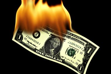 Burning Dollar Bill