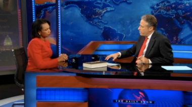Image for Moammar Gadhafi's weird Condoleezza Rice video