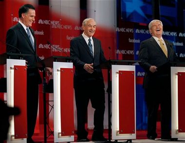 Mitt Romney, Ron Paul, Newt Gingrich