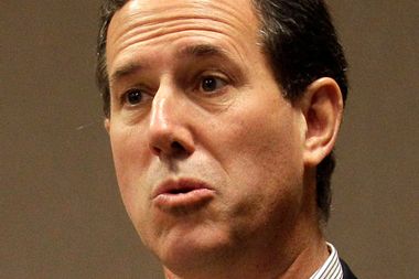 Image for Rick Santorum goes off the rails