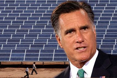 Image for Romney's solar flip-flop