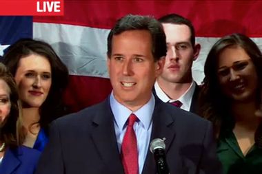 Image for The end of the Santorum campaign