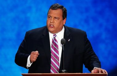 New Jersey Governor Chris Christie delivers the keynote address during the second session of the Republican National Convention in Tampa