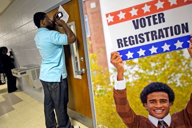 Image for Election Day registration: The anti-voter ID