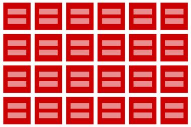 Image for In support of Facebook's sea of red for equality