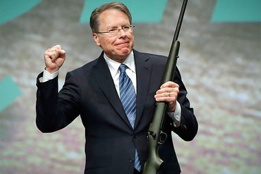 Image for NRA's LaPierre goes nuts again: “No greater freedom than ... all the rifles, shotguns and handguns we want!”