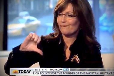 Image for Sarah Palin is the morning-news equivalent of a sitcom baby