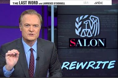 Image for Lawrence O'Donnell outraged to read story that isn't about him