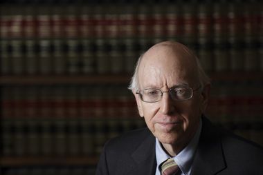 Federal Judge Richard Posner poses in his Chambers in Chicago