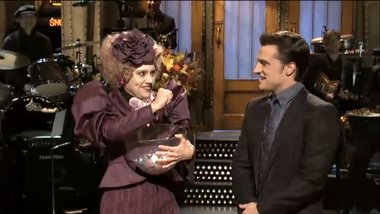 Image for Must-see morning clip: Josh Hutcherson hosts SNL's very own hunger games