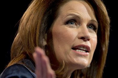 Image for Michele Bachmann backpedals, says same-sex marriage actually isn't 
