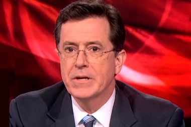 Image for Stephen Colbert jokes about #CancelColbert: 
