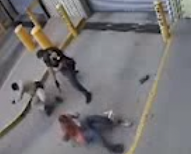 Image for Handcuffed man shot by police officers -- video now available