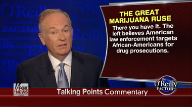 Image for Bill O’Reilly: Kids smoking pot is “part of the culture” in “certain ghetto neighborhoods”