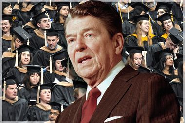 Image for Ronald Reagan stuck it to millennials: A college debt history lesson no one tells