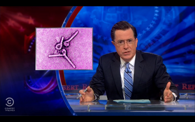 Image for Stephen Colbert takes Ebola panic to the next level: 