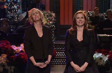 Image for Kristen Wiig crashes Amy Adams' monologue in epic return to 