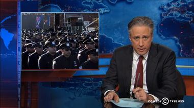 Image for Must-see morning clip: Jon Stewart mocks NYPD 
