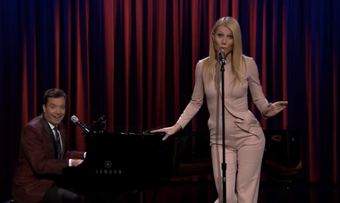 Image for Gwyneth Paltrow singing Broadway-style rap songs on 