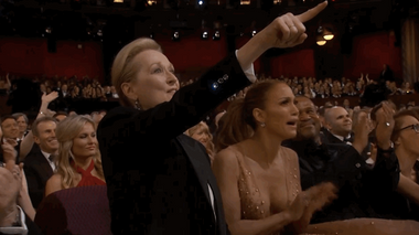 Image for Celebrity reactions saved this year's boring Oscars 