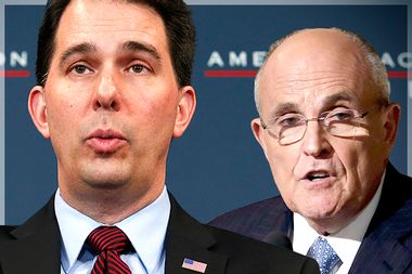 Scott Walker, Rudy Giuliani