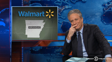 Image for Jon Stewart demolishes anti-gay marriage groups: Even <em>Walmart</em> thinks you're 