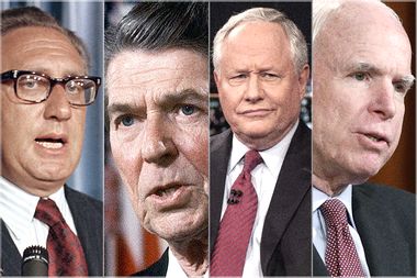 Henry Kissinger, Ronald Reagan, William Kristol, John McCain