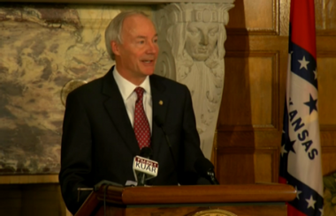 Image for Arkansas governor says he won't sign 