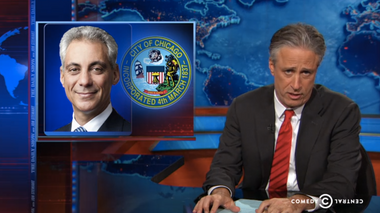 Image for Jon Stewart skewers Rahm Emanuel over election fiasco: 