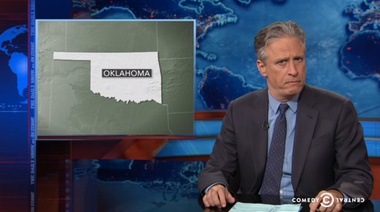 Image for “What the f**k, Oklahoma?”: Jon Stewart tees off on fracking-obsessed state for literally causing earthquakes