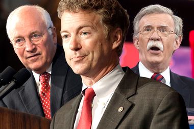 Dick Cheney, Rand Paul, John Bolton