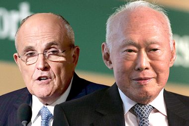 Rudy Giuliani, Lee Kuan Yew