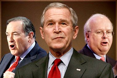 Mike Huckabee, George W. Bush, Karl Rove