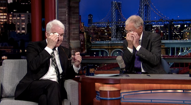 Image for Steve Martin preps David Letterman for retirement -- and things get emotional 