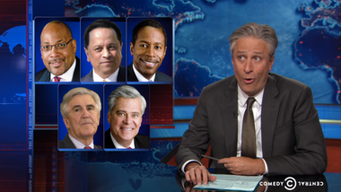 Image for Name that scandal! Jon Stewart shows that in the corruption contest between NY and NJ, everybody loses