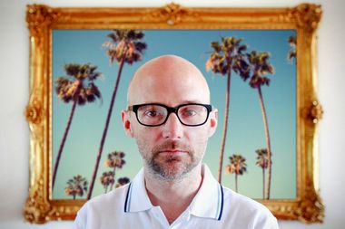 Musician Moby poses for a picture before an interview with Reuters in Stockholm