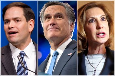 Marco Rubio, Mitt Romney, Carly Fiorina