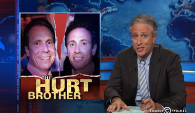 Image for Jon Stewart mocks Cuomo sibling rivalry:  The governor will always find time to 