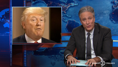 Image for Jon Stewart explains how Donald Trump's 
