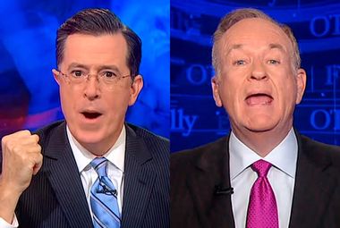 Image for Bill O'Reilly warns Stephen Colbert about 