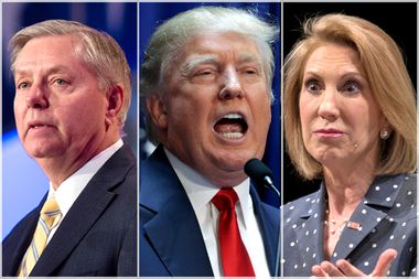 Lindsey Graham, Donald Trump, Carly Fiorina