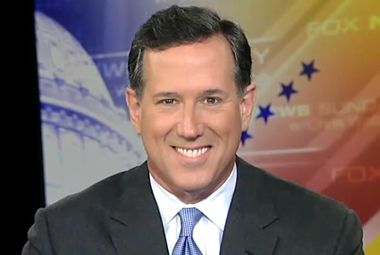 Image for Rick Santorum brags about Trump after final debate: 